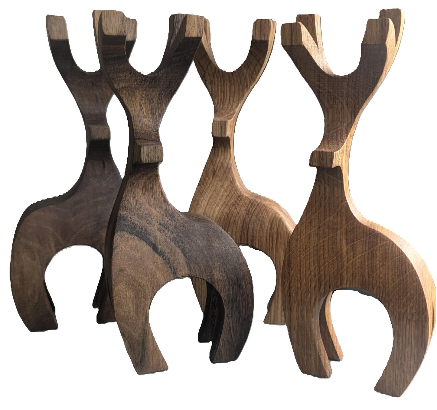 Oak & Walnut Handcrafted Reindeer